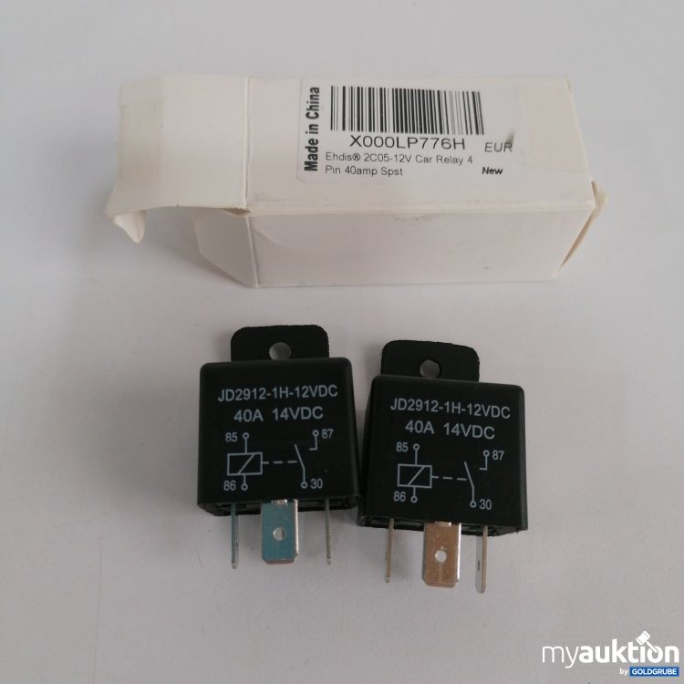 Artikel Nr. 832404 Artikel Nr. 832404: Ehdis 2C05 12V Auto Relais 4Pin 40amp Spst, 2x
