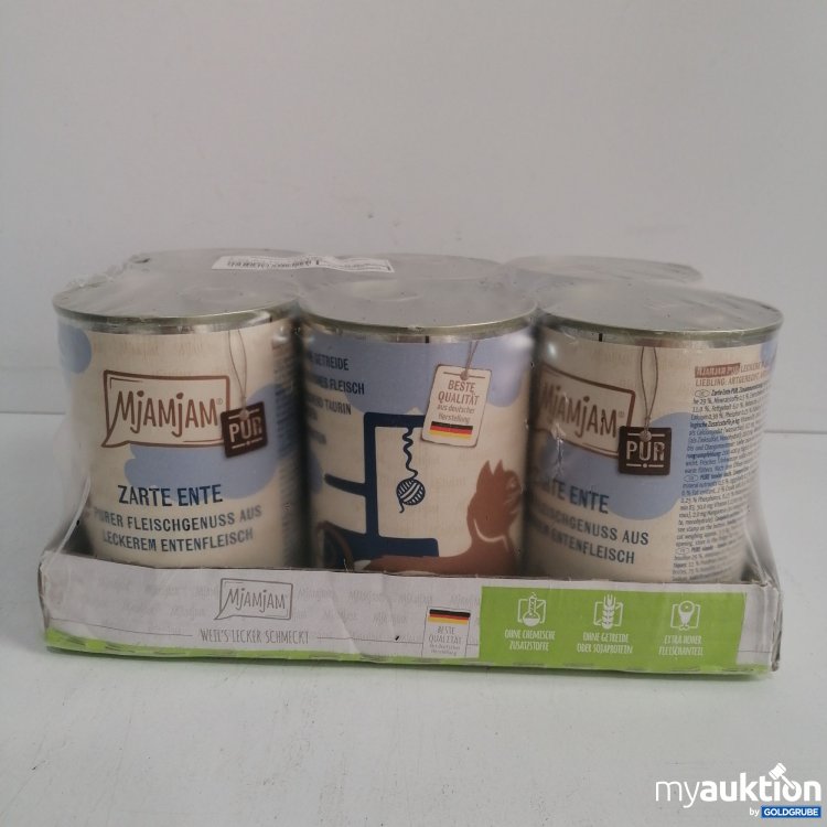 Artikel Nr. 844404: Mjamjam Katzenfutter Pure Ente 6x400g