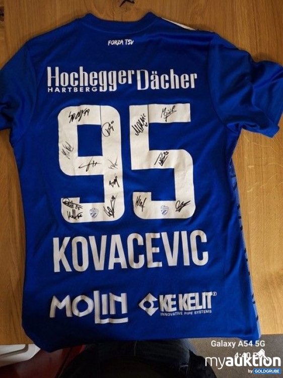 Artikel Nr. 920404: Damjan Kovacevic, TSV Hartberg, ÖFB U21 Spieler, von allen Spielern von TSV Hartberg signiert