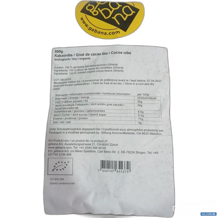 Artikel Nr. 979404 Artikel Nr. 979404: Gebana Kakaonibs 500g
