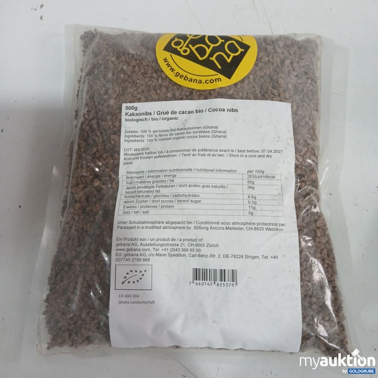 Artikel Nr. 979404 Artikel Nr. 979404: Gebana Kakaonibs 500g