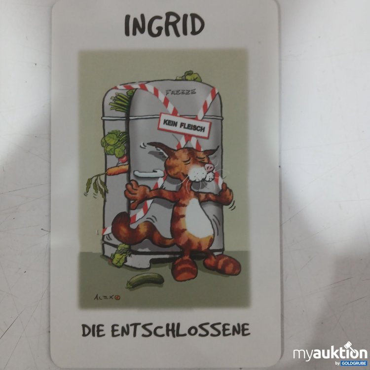 Artikel Nr. 998404: Schneidebrett 23×14cm Ingrid Die Entschlossene 