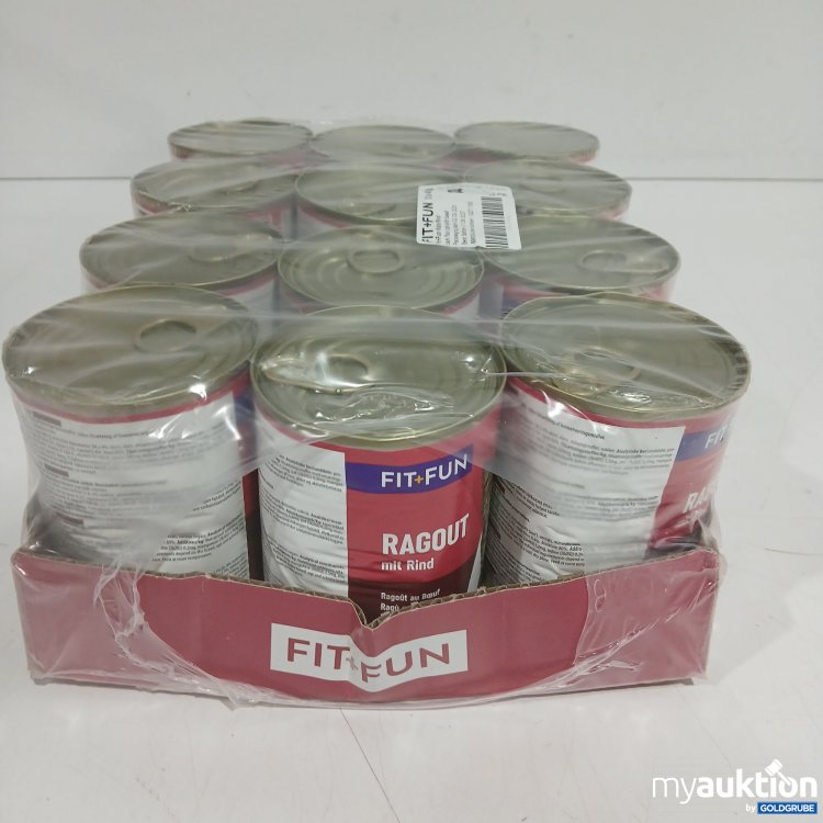 Artikel Nr. 885405: Fit+Fun Katzenfutter Ragout mit Rind 12x415g