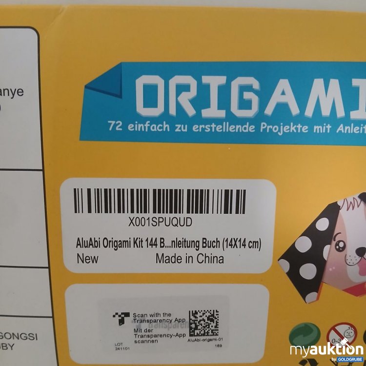 Artikel Nr. 921405: AluAbi Origami01  72 Projekte Anleitung Buch 14x14 cm