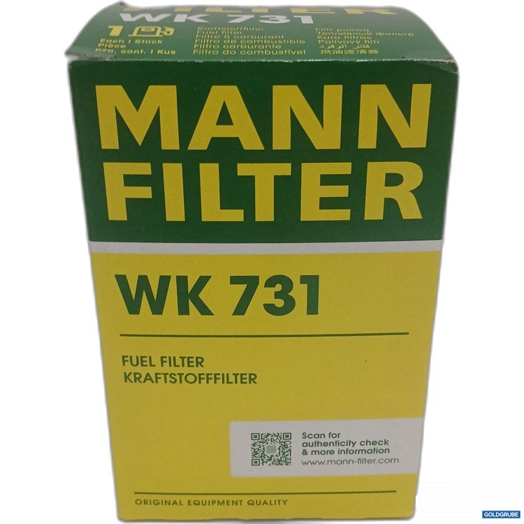 Artikel Nr. 971405 Artikel Nr. 971405: Mann Filter WK 731 Kraftstofffilter