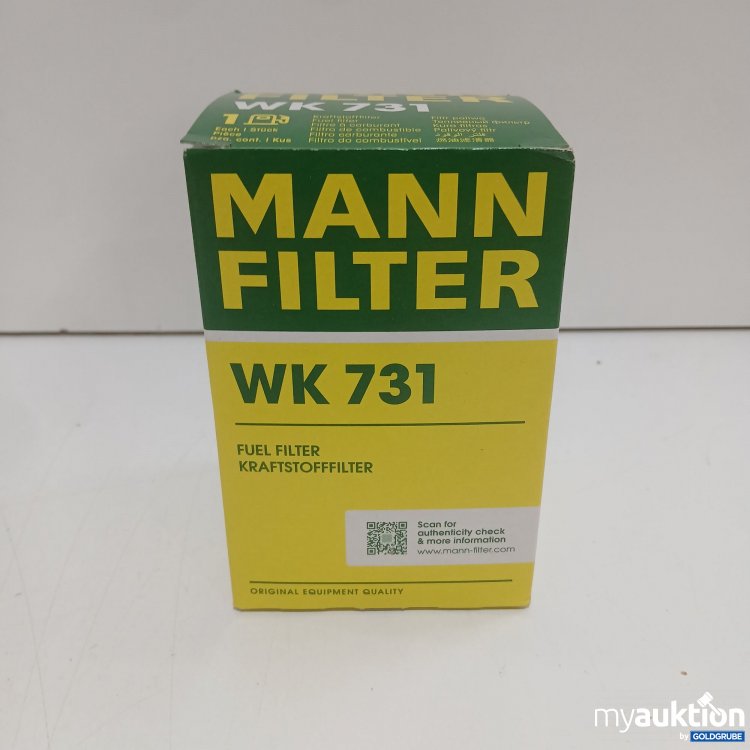 Artikel Nr. 971405 Artikel Nr. 971405: Mann Filter WK 731 Kraftstofffilter