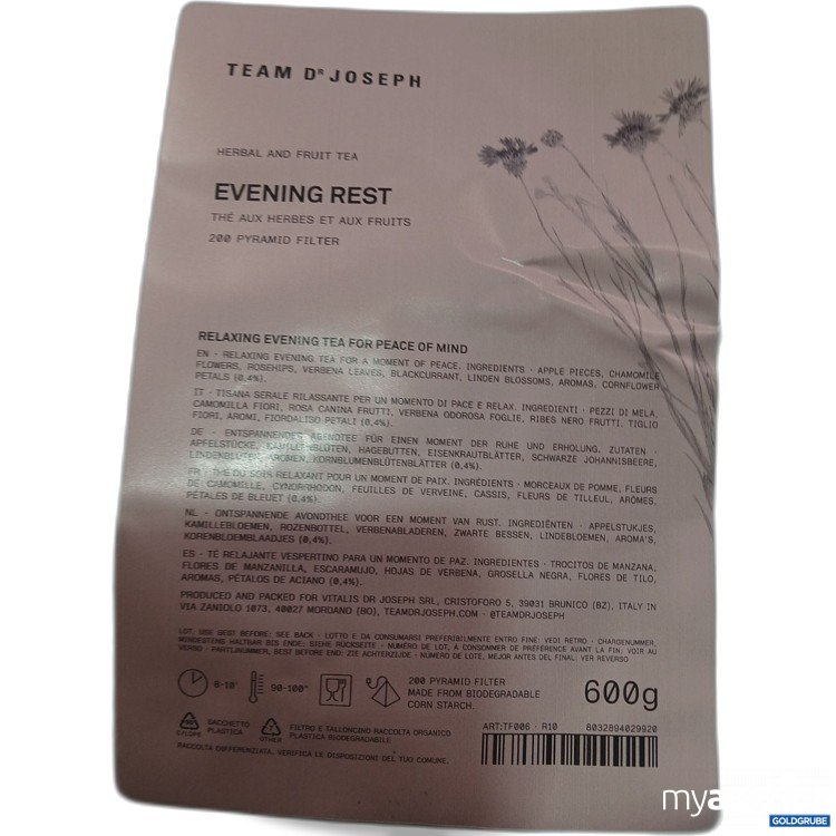 Artikel Nr. 980405 Artikel Nr. 980405: Team D Joseph Abendruhe Kräuter und Früchtetee 200 600g