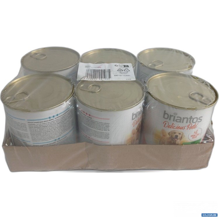 Artikel Nr. 990405: Briantos Delicious Pate Hundefutter Mix Tray 6x800g 