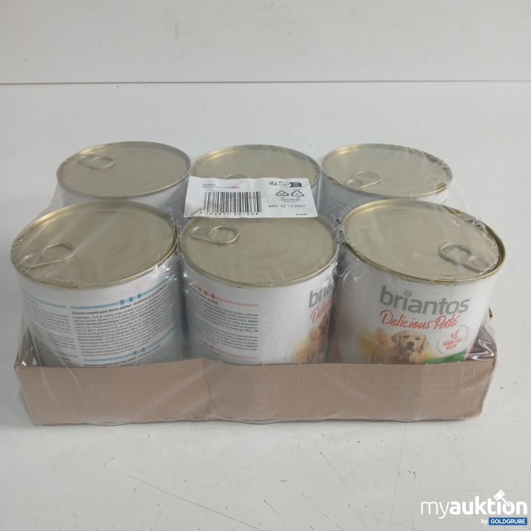 Artikel Nr. 990405: Briantos Delicious Pate Hundefutter Mix Tray 6x800g 