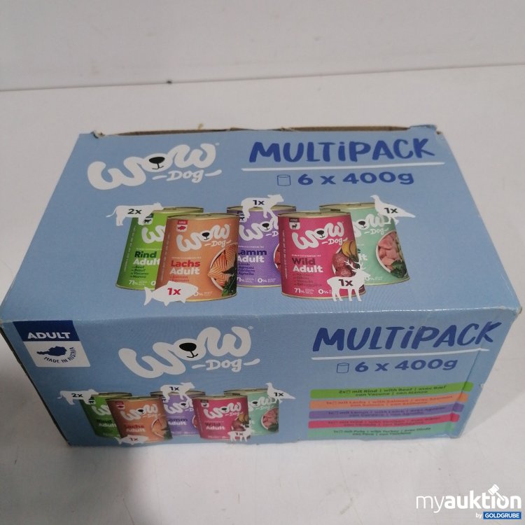 Artikel Nr. 896406: Wow Dog Multipack  diverse Sorten 6x400g