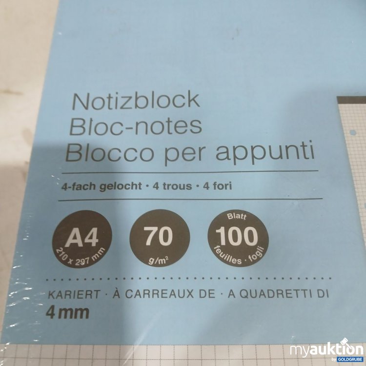 Artikel Nr. 934406 Artikel Nr. 934406: Papeterie Notizblock A4 70 Blatt 100g