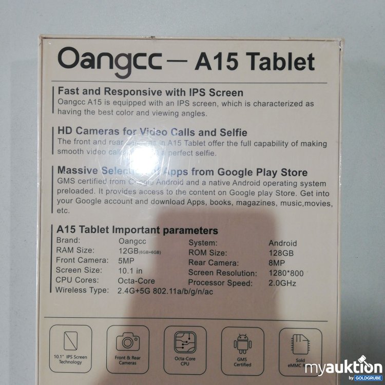 Artikel Nr. 757407 Artikel Nr. 757407: Oangcc A15 Tablet 12GB