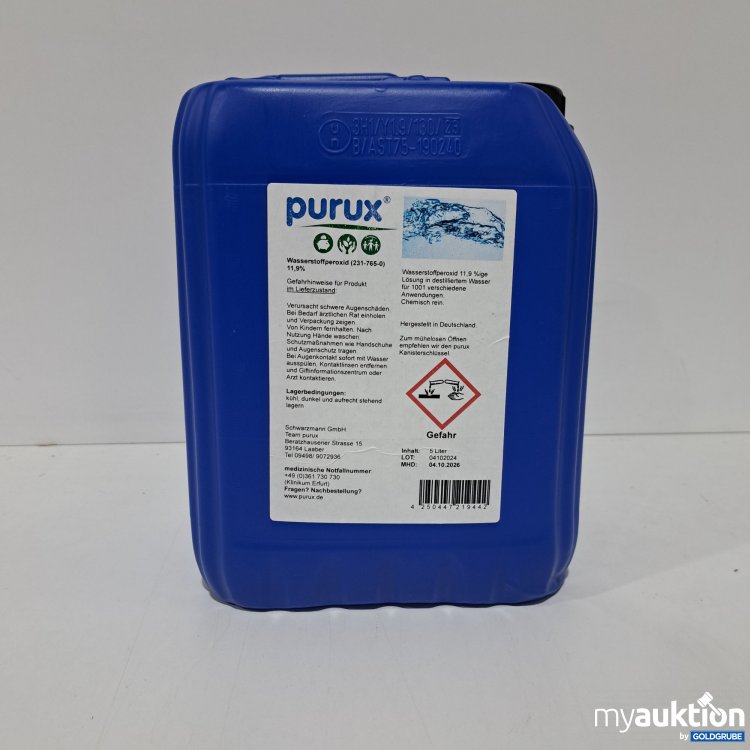 Artikel Nr. 817408 Artikel Nr. 817408: Purux Wasserstoffperoxid 231 765 5L