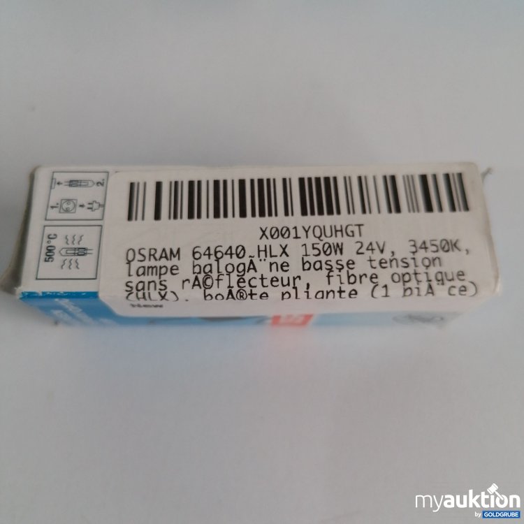 Artikel Nr. 832408 Artikel Nr. 832408: Osram Halogen Lampe, 64640 HLX 150W, 24V, 3450K