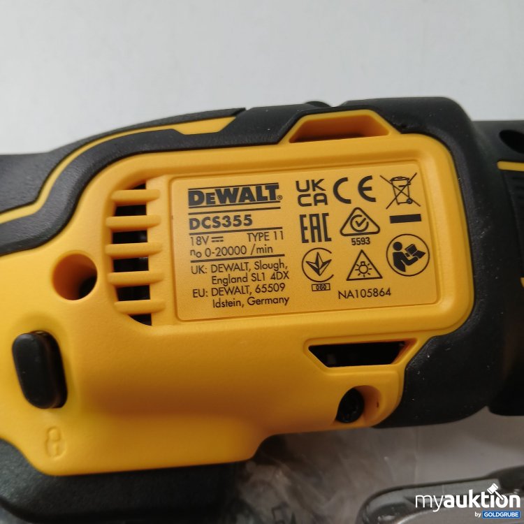 Artikel Nr. 862408: DeWalt DCS355N-XJ Akku-Multitool 18 Volt