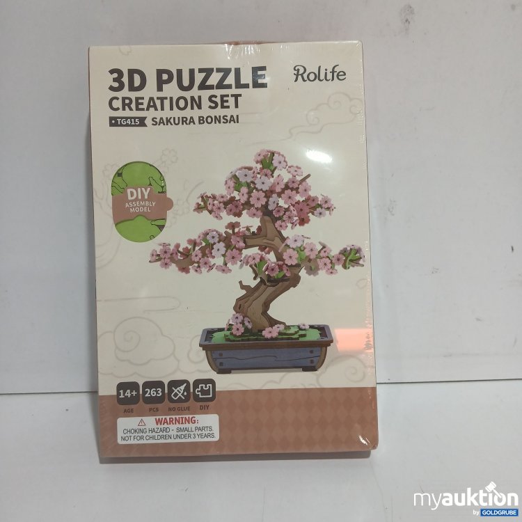 Artikel Nr. 898408 Artikel Nr. 898408: Rolife 3D Puzzle Creation set Sakura Bonsai TG415