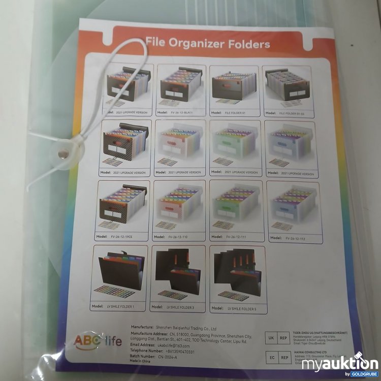 Artikel Nr. 918408: ABC Life A4 Expanding File Storage Bag (Green)