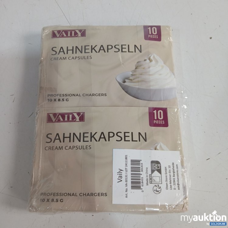 Artikel Nr. 932408 Artikel Nr. 932408: Vaily Sahnekapseln 2x10Stk