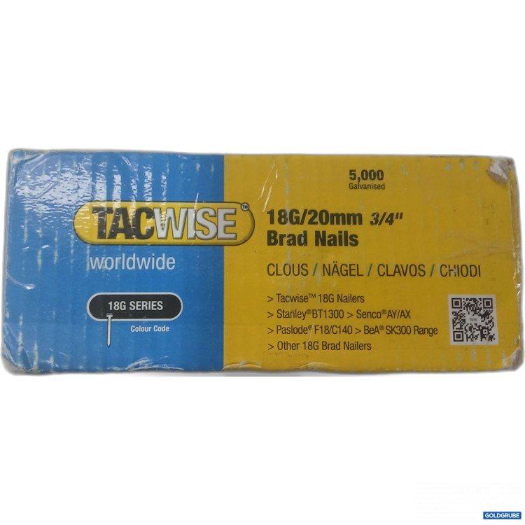 Artikel Nr. 933408 Artikel Nr. 933408: TacWise Nägel 18G/20mm 5000Stk