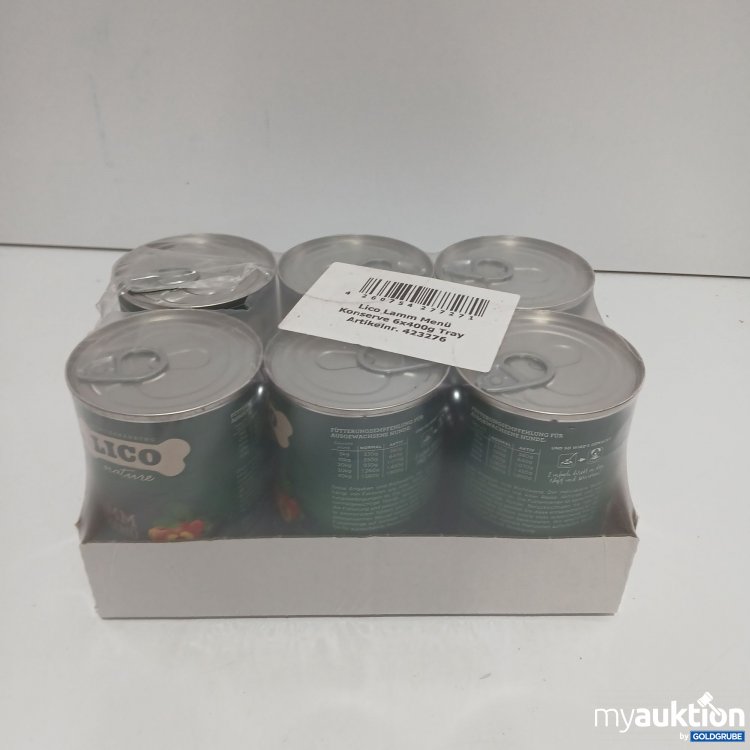 Artikel Nr. 399409 Artikel Nr. 399409: Lico Lamm Menü Hundefutter 6x400g