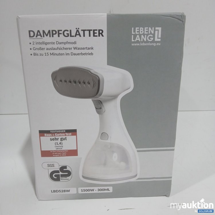 Artikel Nr. 471409 Artikel Nr. 471409: Lebenlang Dampfglätter 1500W 300 ml