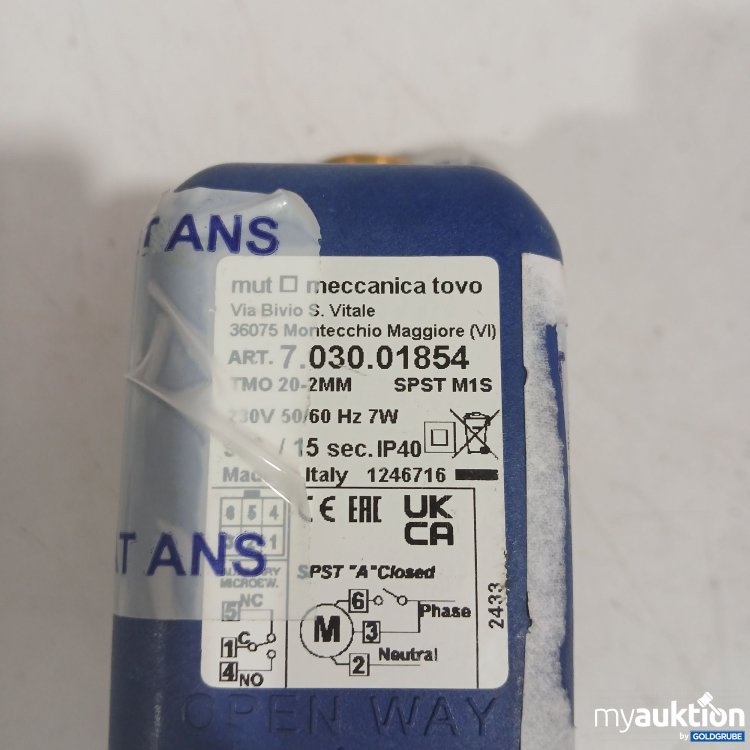 Artikel Nr. 524409 Artikel Nr. 524409: Mut Elektrokugelhahn 703001854