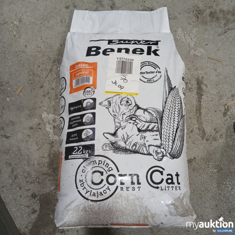 Artikel Nr. 866409: Suner Benek Corn Cat Litter 22kg 