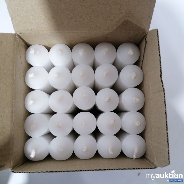 Artikel Nr. 875409: Kerzenfarm Stabkerzen 25Stk weiß