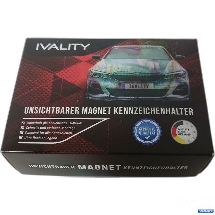 Artikel Nr. 919409: IVALITY Unsichtbarer Magnet Kennzeichenhalter