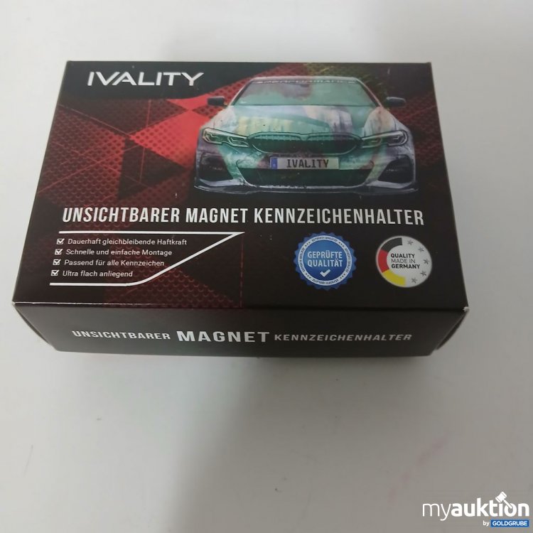 Artikel Nr. 919409: IVALITY Unsichtbarer Magnet Kennzeichenhalter