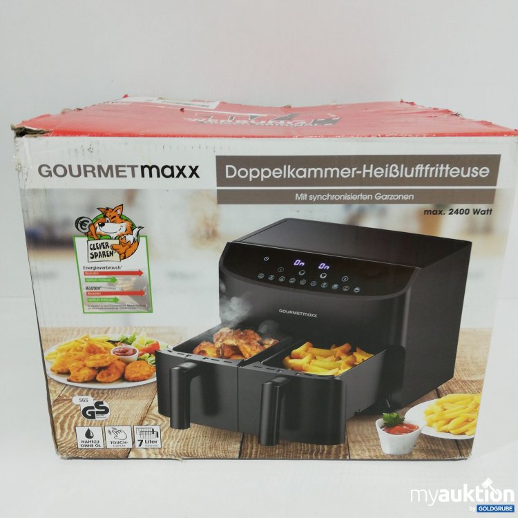 Artikel Nr. 385410 Artikel Nr. 385410: Gourmet Maxx Doppelkammer Heißluftfritöse 2400W