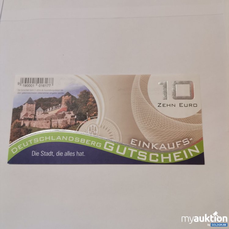 Artikel Nr. 759410 Artikel Nr. 759410: Einkaufs Deutschlandsberg Gutschein Wert 10,-