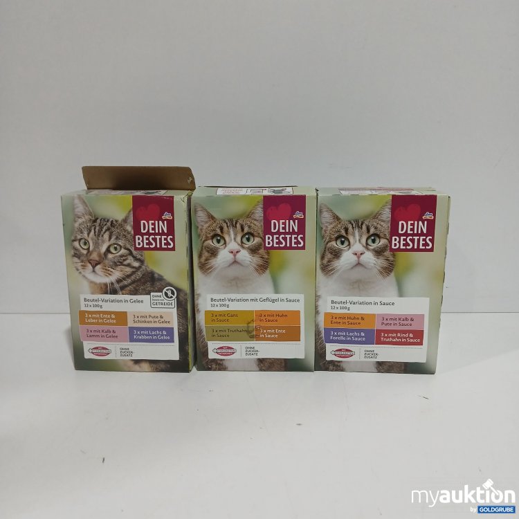 Artikel Nr. 808410: DM Dein Bestes Katzenfutter Beutel Variationen je 12x100g
