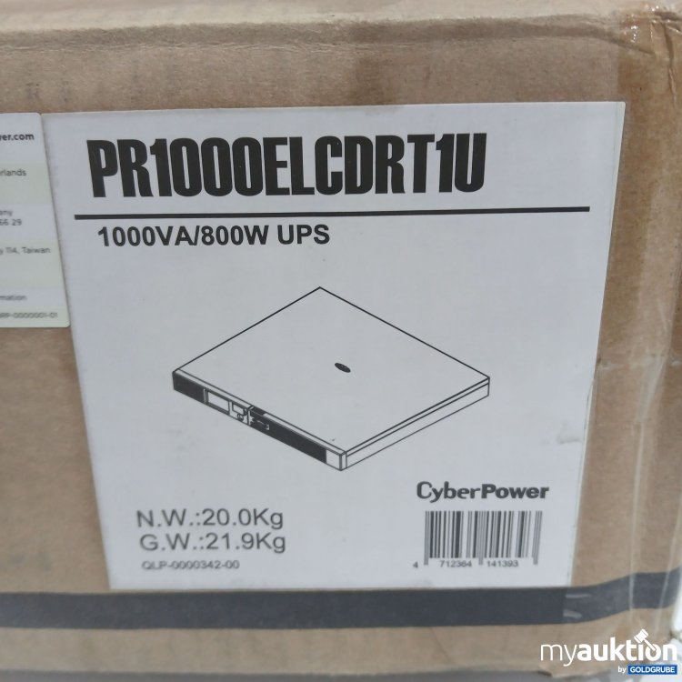 Artikel Nr. 887410 Artikel Nr. 887410: CyberPower Systems PR1000ELCDRT1U 800W Schwarz