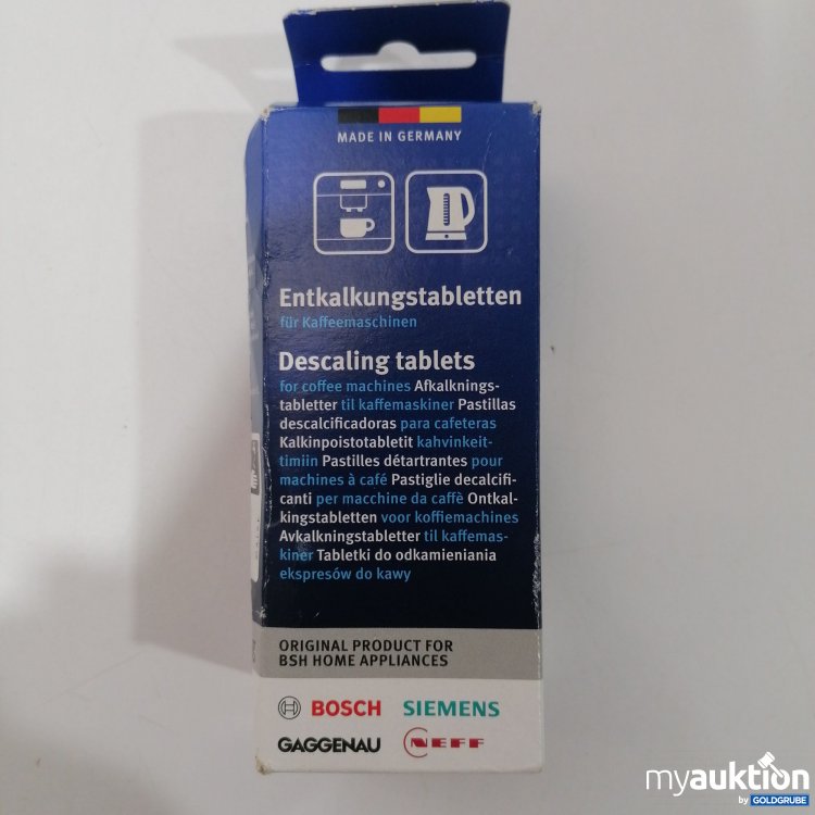 Artikel Nr. 889410: Entkalkungstabletten für Kaffeemaschinen 6Stk 