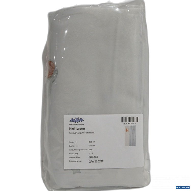 Artikel Nr. 916410 Artikel Nr. 916410: Kjell Braun Fertigvorhang mit Faltenband 260x140cm