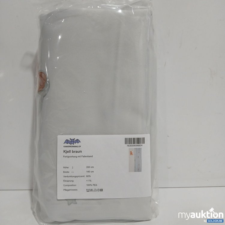 Artikel Nr. 916410 Artikel Nr. 916410: Kjell Braun Fertigvorhang mit Faltenband 260x140cm