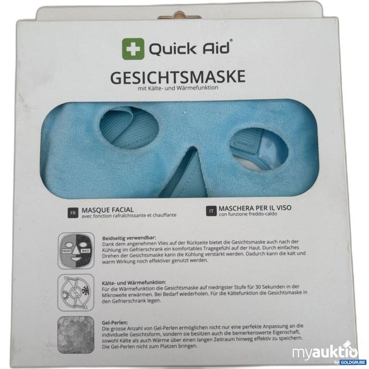Artikel Nr. 921410: Quick Aid Gesichtsmaske mit Kälte- und Wärmfunktion
