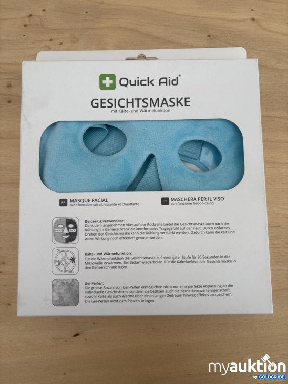 Artikel Nr. 921410: Quick Aid Gesichtsmaske mit Kälte- und Wärmfunktion