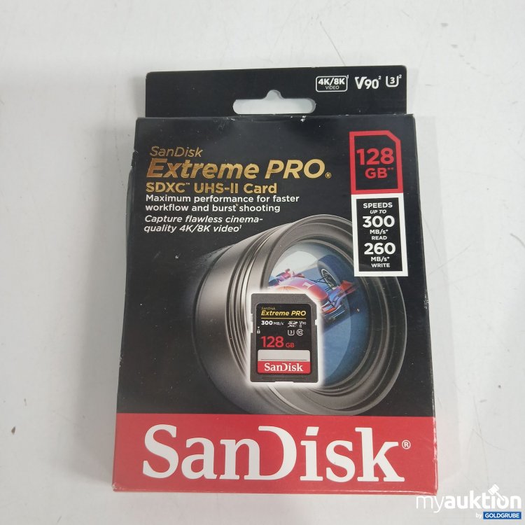 Artikel Nr. 856411 Artikel Nr. 856411: SanDisk Extreme Pro UHS-II Card 128GB