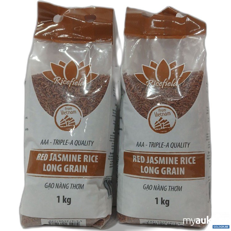 Artikel Nr. 970411 Artikel Nr. 970411: Ricefield Red Jasmine Rice Long Grain 2×1Kg