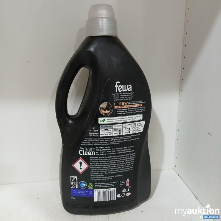 Artikel Nr. 978411: fewa Black Waschmittel renew 4 l