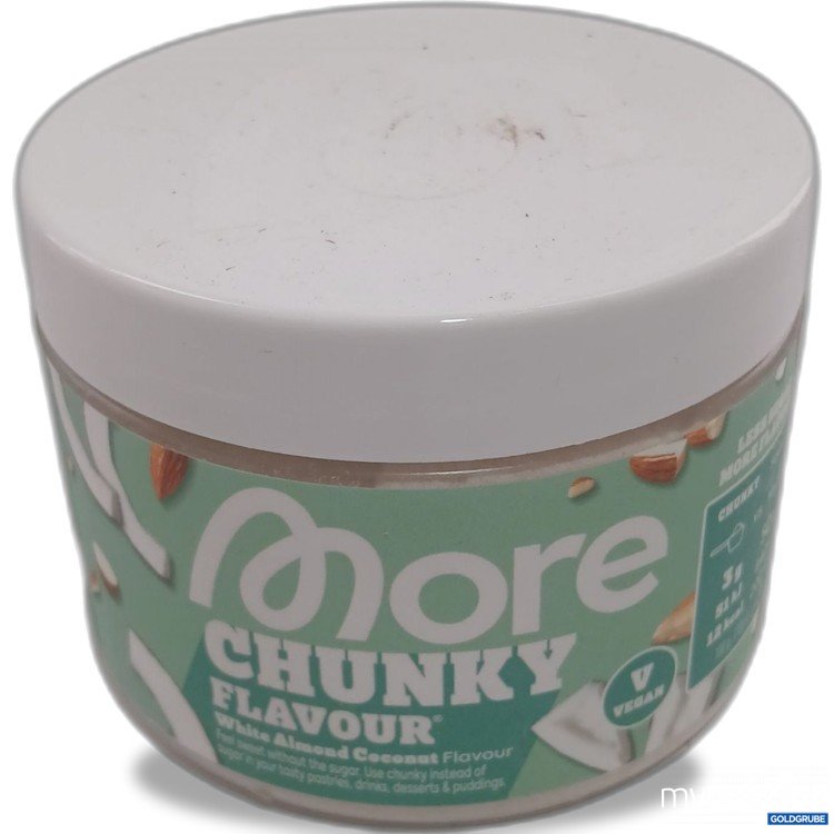Artikel Nr. 980411 Artikel Nr. 980411: More Chunky Flavour White Almond Coconut Flavour 150g