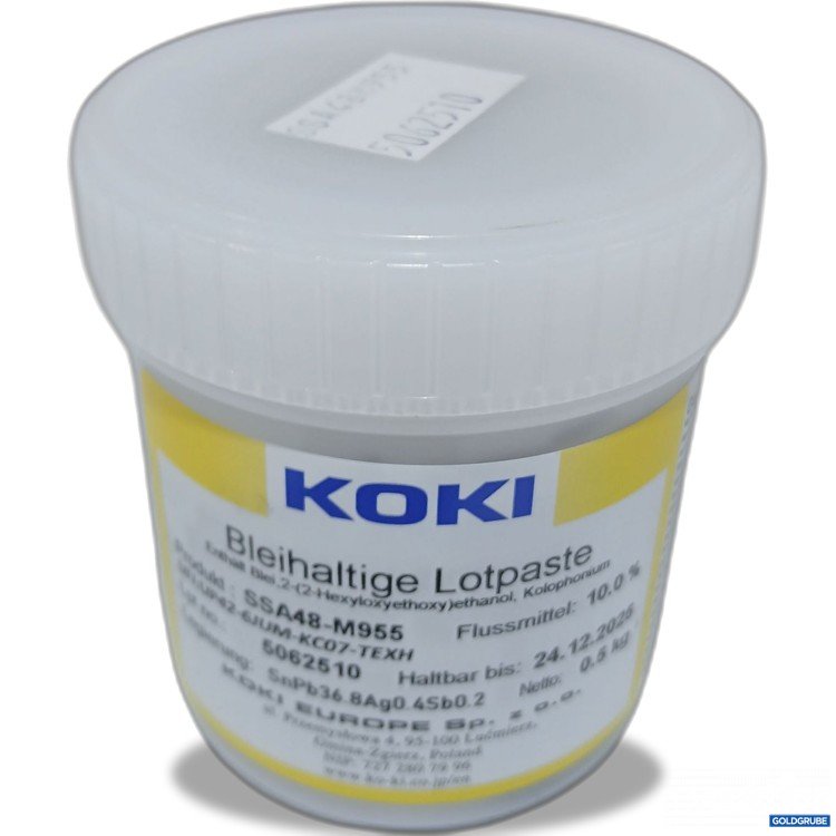 Artikel Nr. 441412: Koki Bleihaltige Lötpaste  SSA48-M955 10x0.5kg 