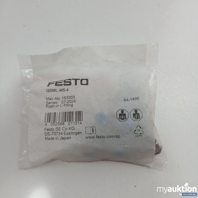 Artikel Nr. 518412 Artikel Nr. 518412: Festo QSML-M5-4 Push-in L-fitting