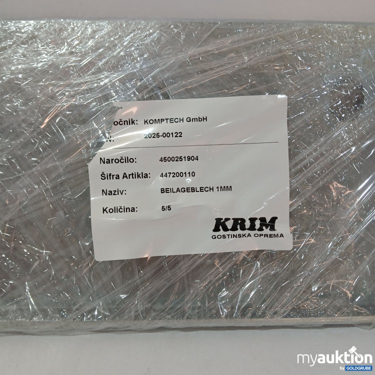 Artikel Nr. 854412 Artikel Nr. 854412: Krim Beilageblech 1mm 5stk