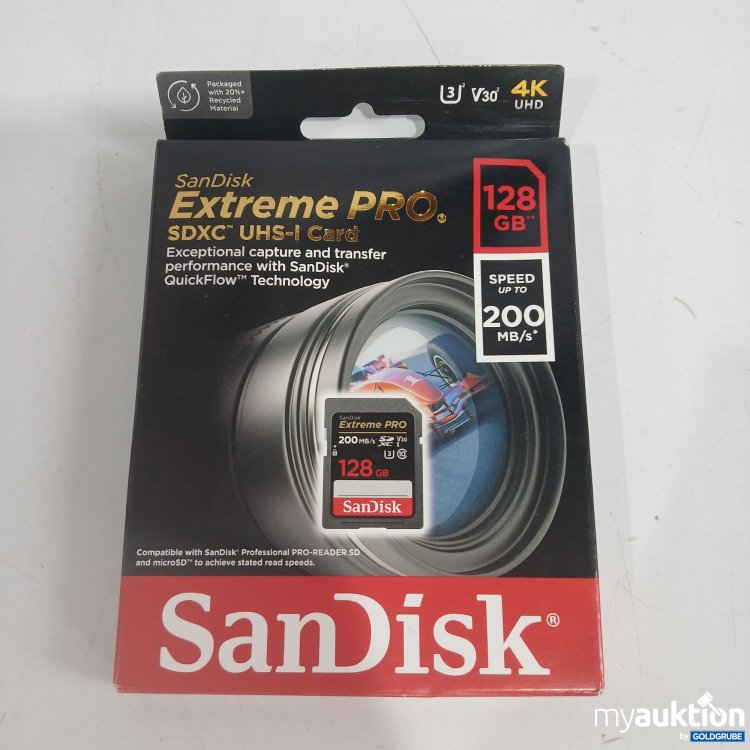 Artikel Nr. 856412 Artikel Nr. 856412: SanDisk Extreme Pro UHS-I Card 128GB