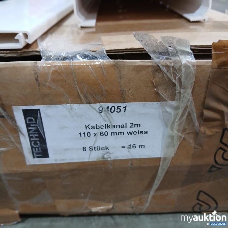 Artikel Nr. 865412: Technid Kabelkanal 8 Stück 2m 110×60mm weiß 