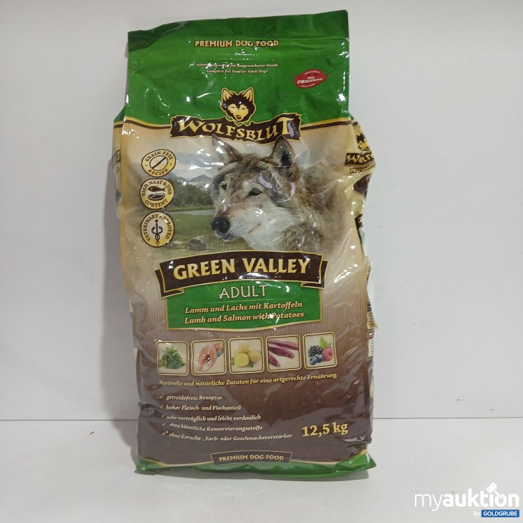 Artikel Nr. 885412: Wolfsblut Green Valley Adult Hundefutter Lamm und Lachs mit Kartoffel 12,5kg 