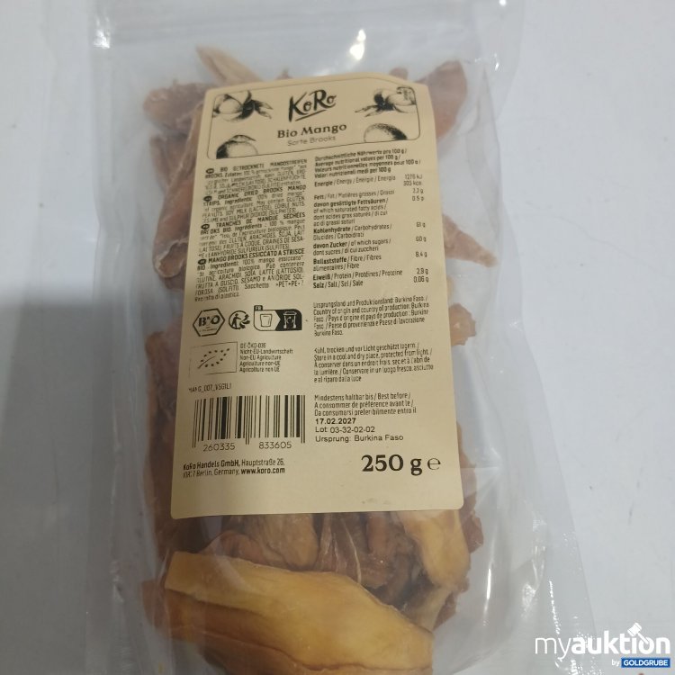 Artikel Nr. 973412: KoRo Bio Mango Sorte Brook 250g 